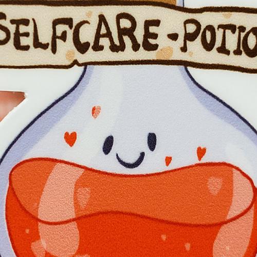 daniela schreiter comic Fuchskind selfceare potion sticker mental health selflove