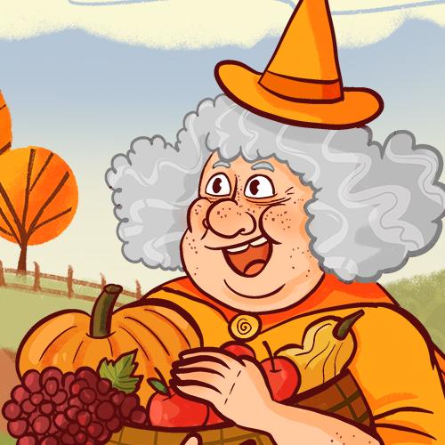 daniela schreiter Illustration Hexe Herbst